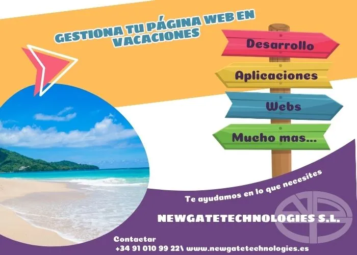 Gestiona tu página web en vacaciones